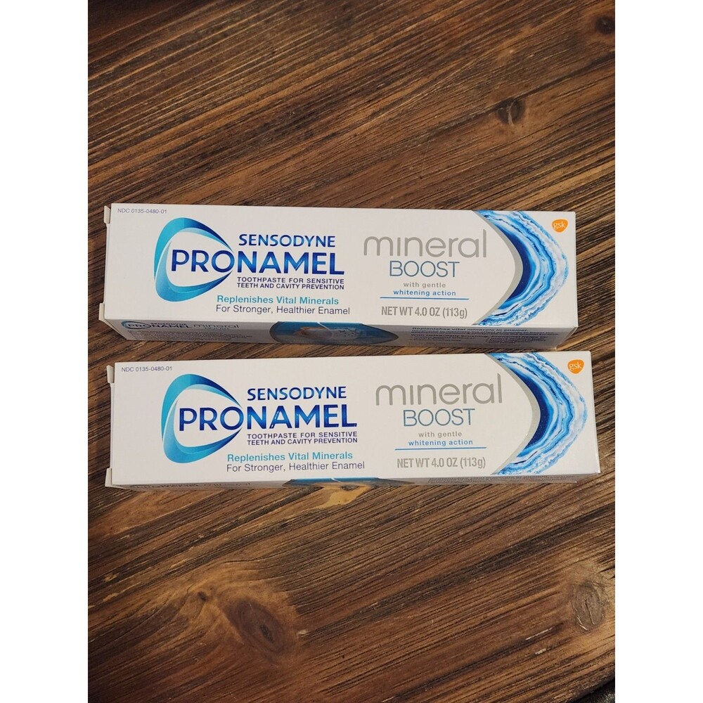 2 Sensodyne Pronamel Mineral Boost for Sensitive Teeth Toothpaste Exp 1/26